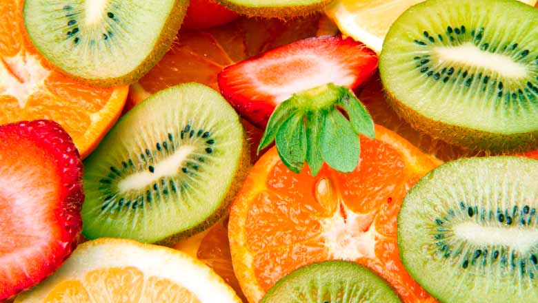 Fruit kiwi sinaasappel aardbei