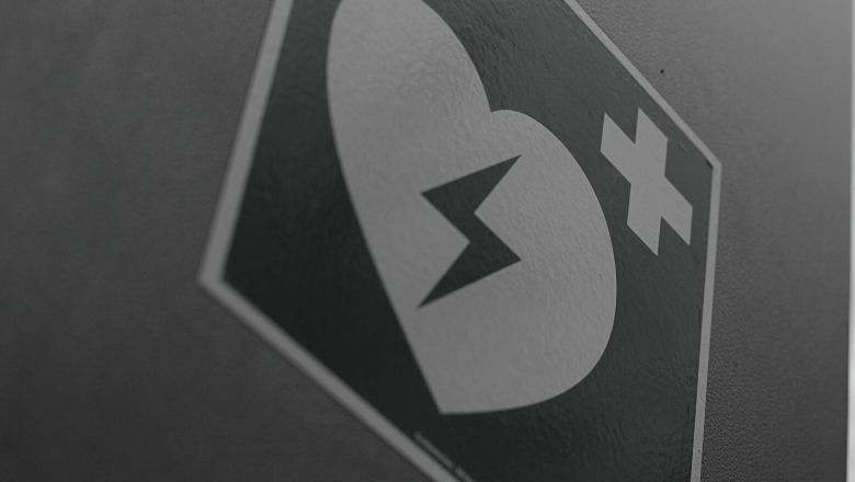 Ziekenhuis bordje hart