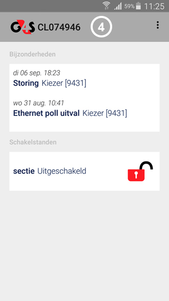 G4S alarmcentrale app bijzonderheden