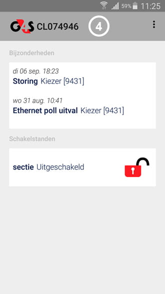 G4S alarmcentrale app bijzonderheden