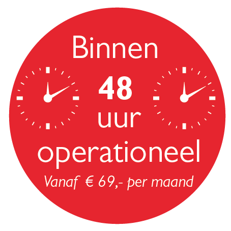 Binnen 48 uur operationeel