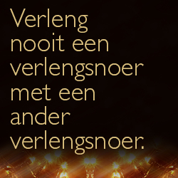 Veiligheidstips feestdagen - verleng nooit verlengsnoer