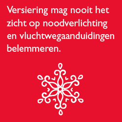Veiligheidstips feestdagen - versiering en noodverlichting